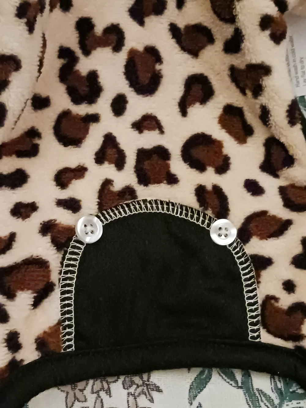 FabDog Animal Print Plush Dog Onesie Fleece Pajamas
